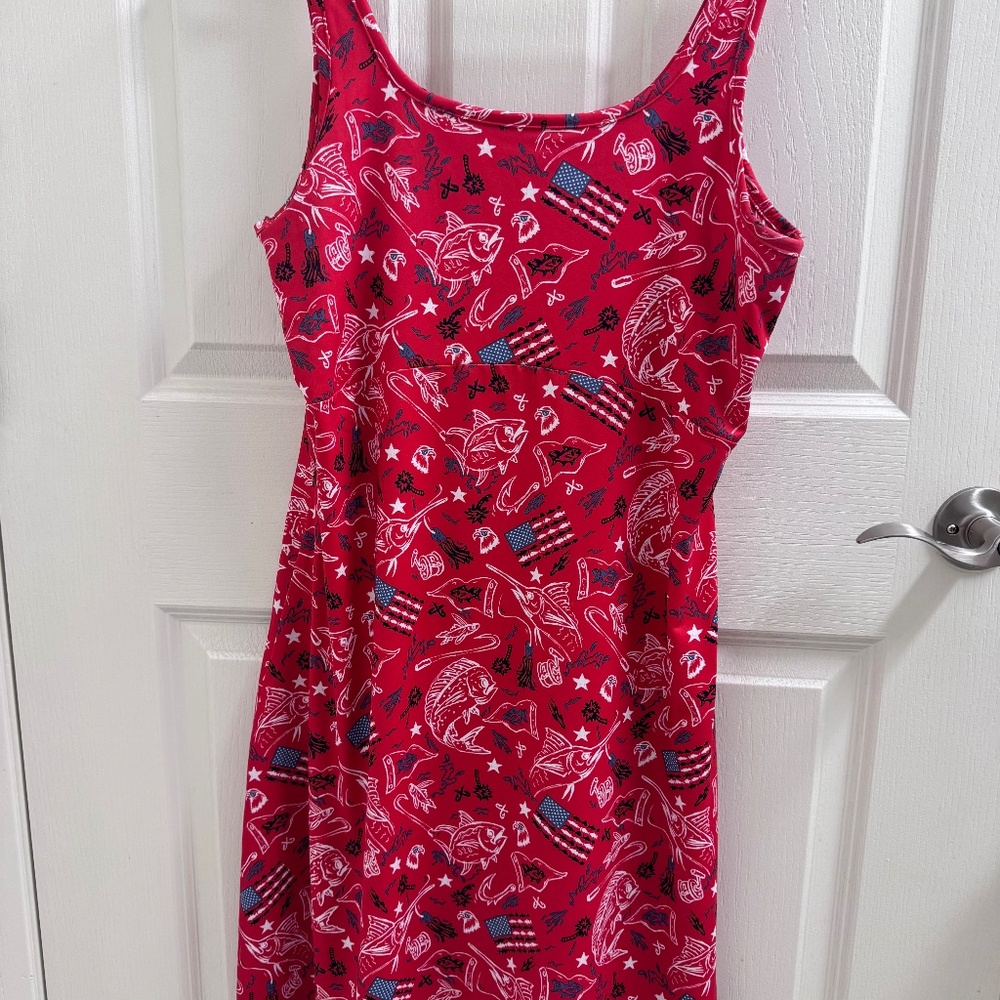 Columbia Red PFG Dress Women’s Large